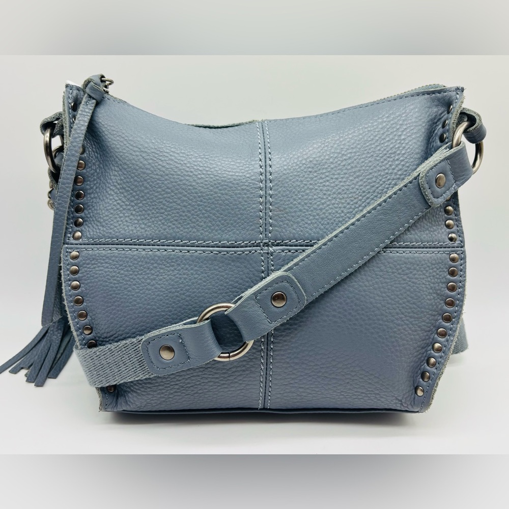 The Sak Blue Leather Crossbody Bag
